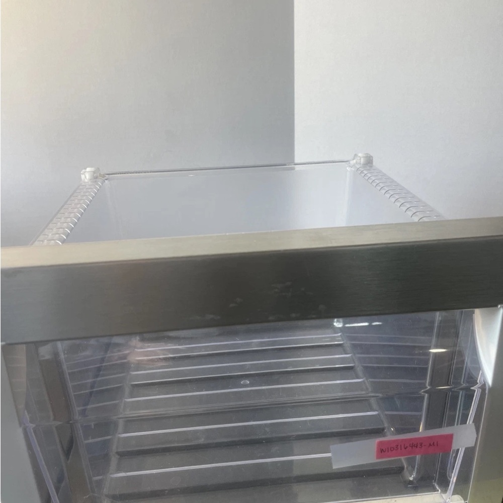 Stainless Steel and Clear Food Storage Container